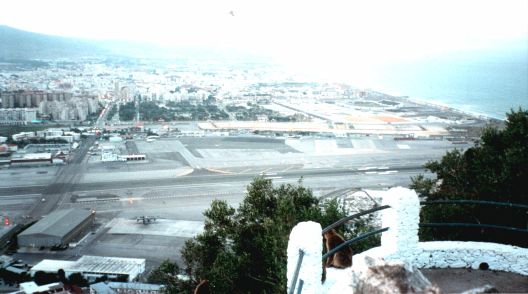 Der Flughafen von Gibraltar
